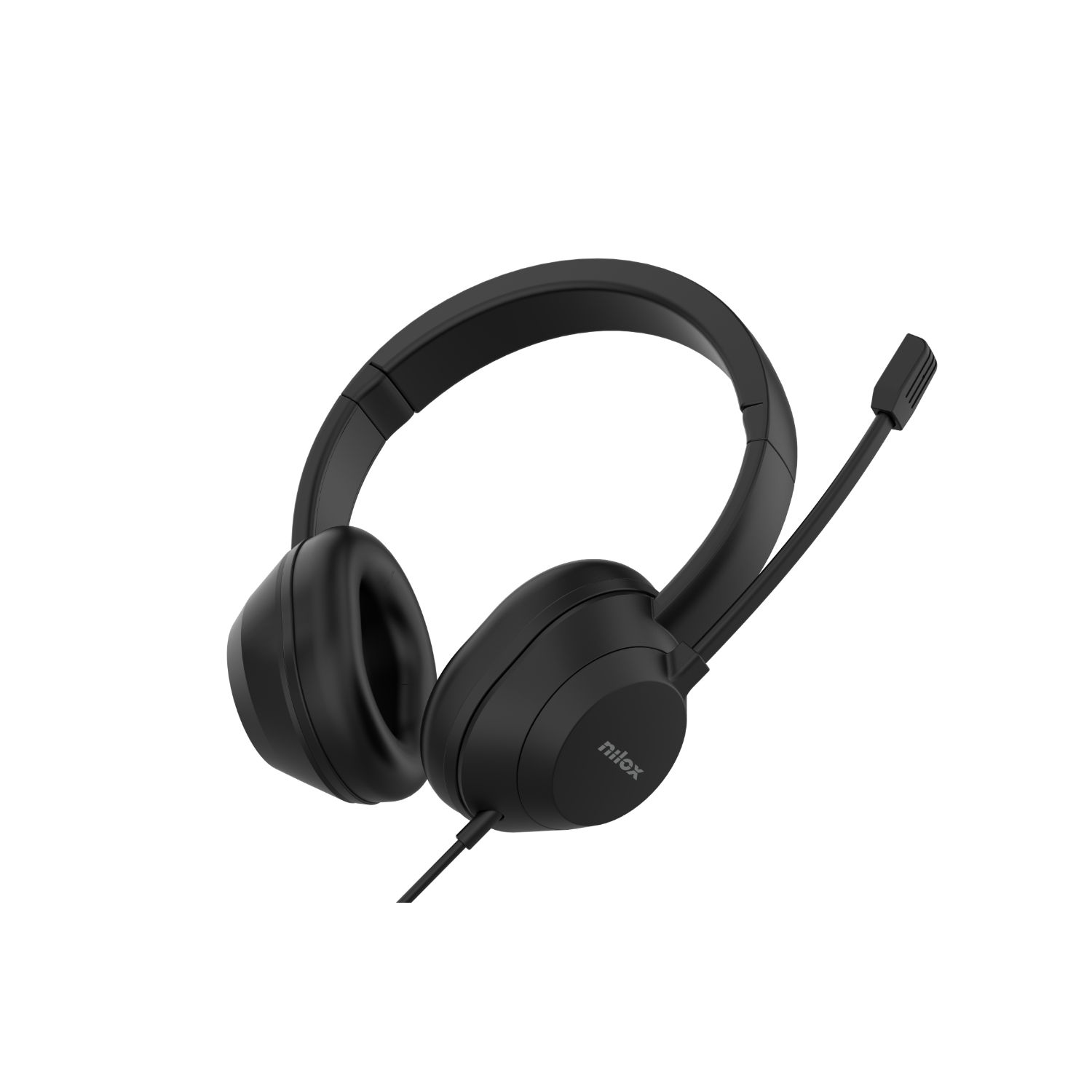 NXAUSB02 - Auriculares+Micrfono NILOX Supra-Aurales USB-A Cable 2m Negros (NXAUSB02)
