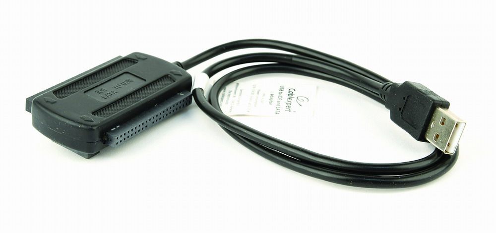 AUSI01 - Adaptador GEMBIRD USB 2.0 a SATA/IDE 2.5?/3.5? Negro (AUSI01)