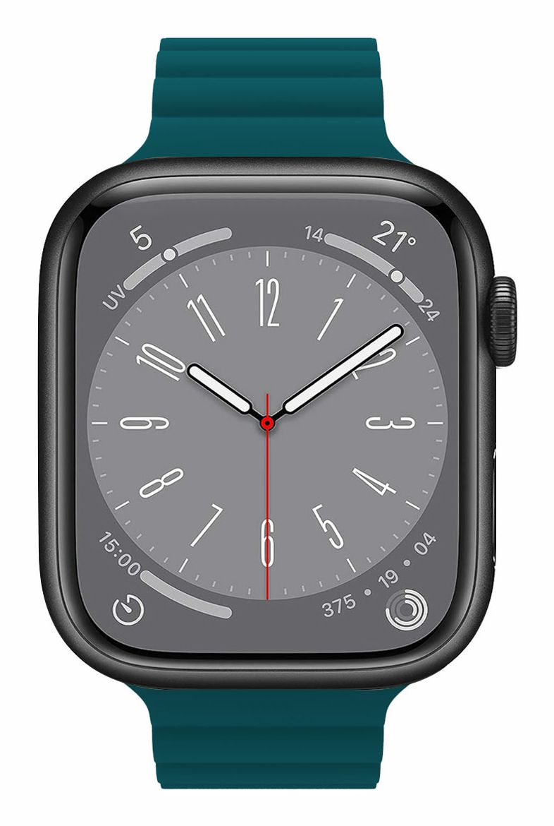 WBANDMAGGNLG - Correa CELLY Apple Watch 42/44/45mm Silicona Verde (WBANDMAGGNLG)