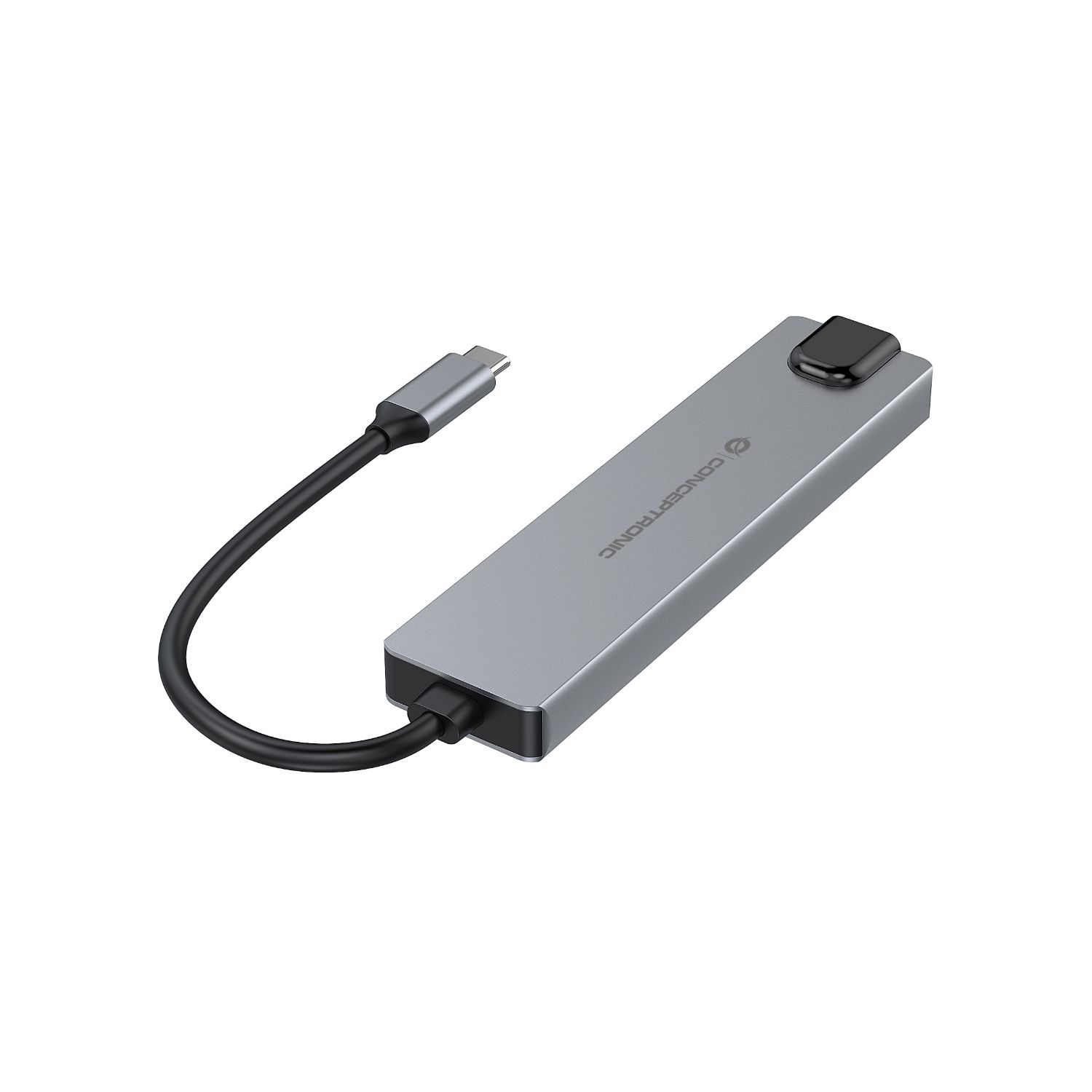 DONN29G - Docking Station CONCEPTRONIC 6en1 USB-C a USB-A 3.1/USB-C 3.1/USB PD 140W/HDMI 2.0 Gris (DONN29G)