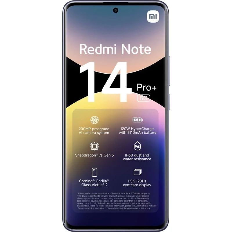 MZB0IKNEU - Smartphone XIAOMI Redmi Note 14 Pro+ 6.67