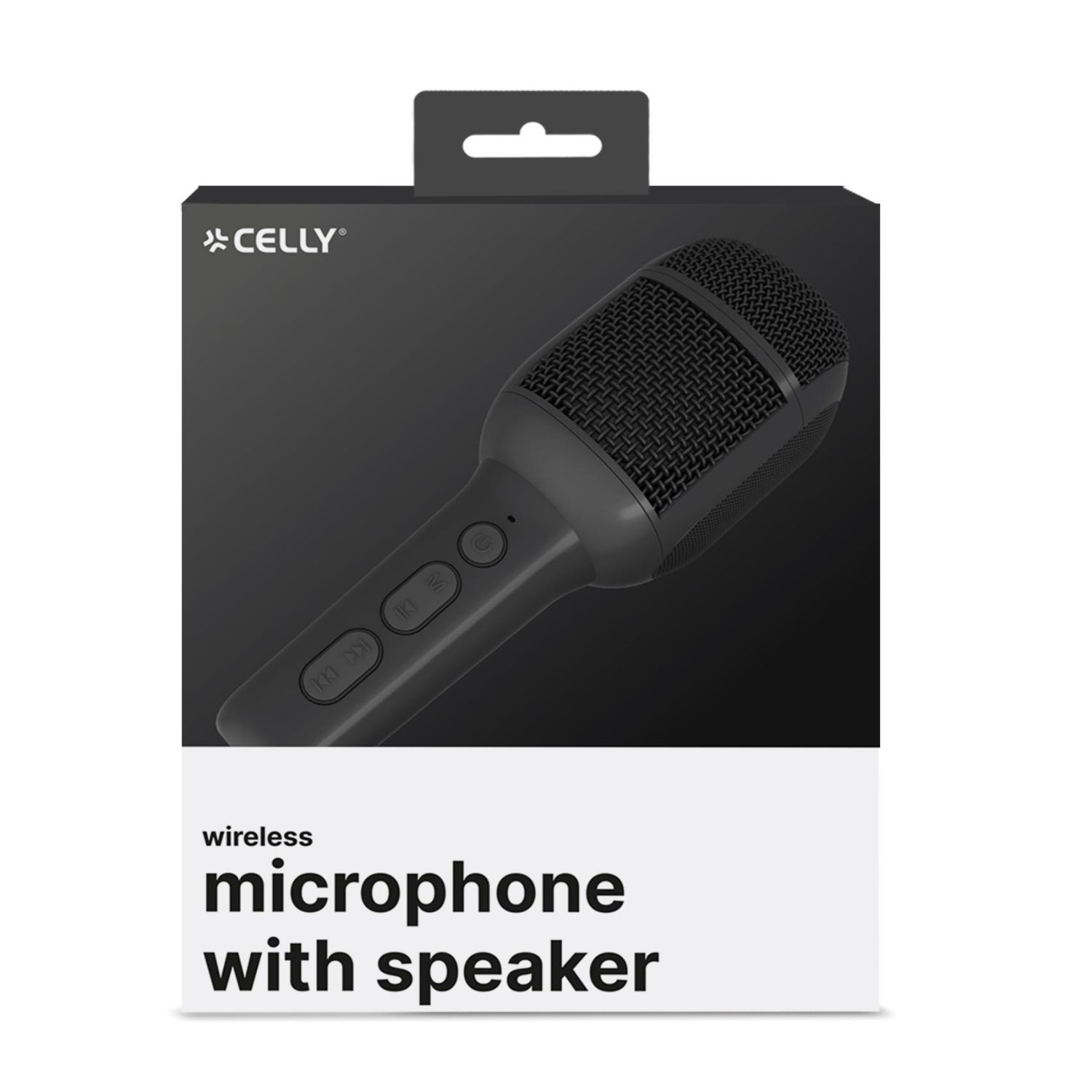 KIDSFESTIVAL2BK - Micrfono CELLY Party Collection Altavoz Wireless 5W 3.5mm/USB-C/Tarjeta TF Negro (KIDSFESTIVAL2BK)