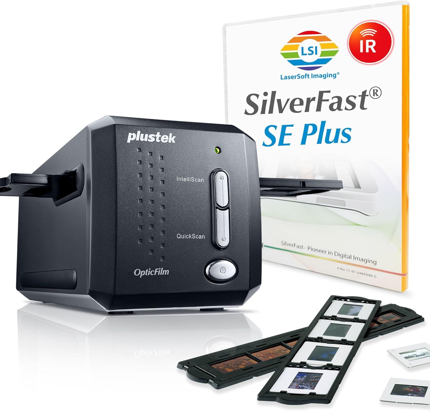 PLUS-OF-8200I-AI - Escaner de Negativos/Diapositivas PLUSTEK OpticFilm 8200i Ai Negro (PLUS-OF-8200I-AI)