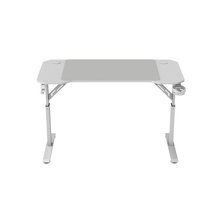 MGDERGO120W - Mesa Mars Gaming 120x60cm Mx 100Kg, Altura Ajustable 3 Posiciones, Ergonmica, AlfombrillaXXL, Blanca. (MGDERGO120W)