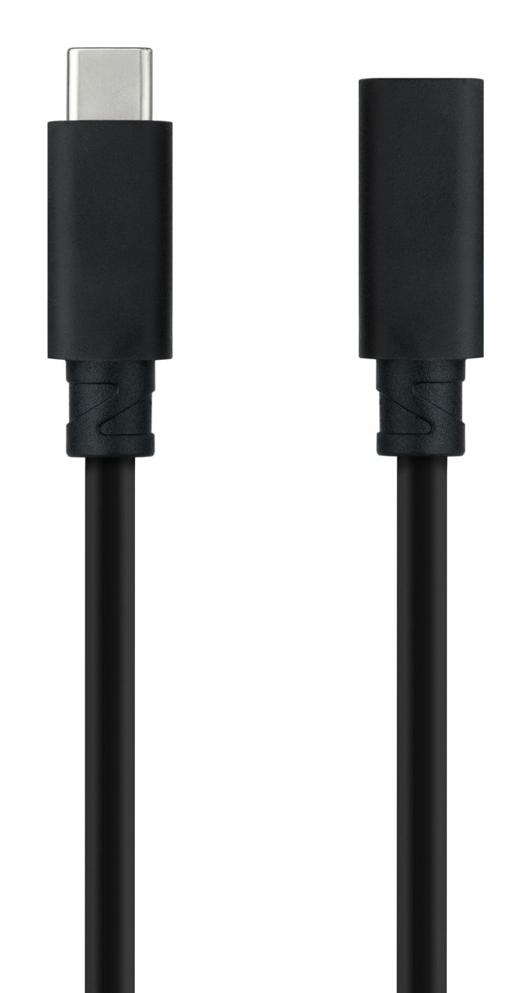 10.01.4501 - Cable NANOCABLE Usb-C3.2/M a Usb-C/H 1m Negro (10.01.4501)