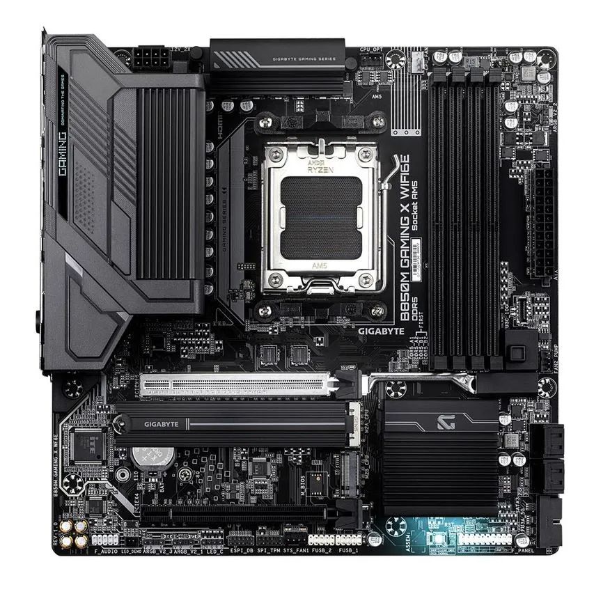 9MB85MG6-00-G10 - GIGABYTE B850M GAMING XWF6E: (AM5) 4DDR5 4SATA3 2M.2 1HDMI 2DP WIFI6E Bluetooth5.3 3Usb3.2 mATX (9MB85MG6-00-G10)