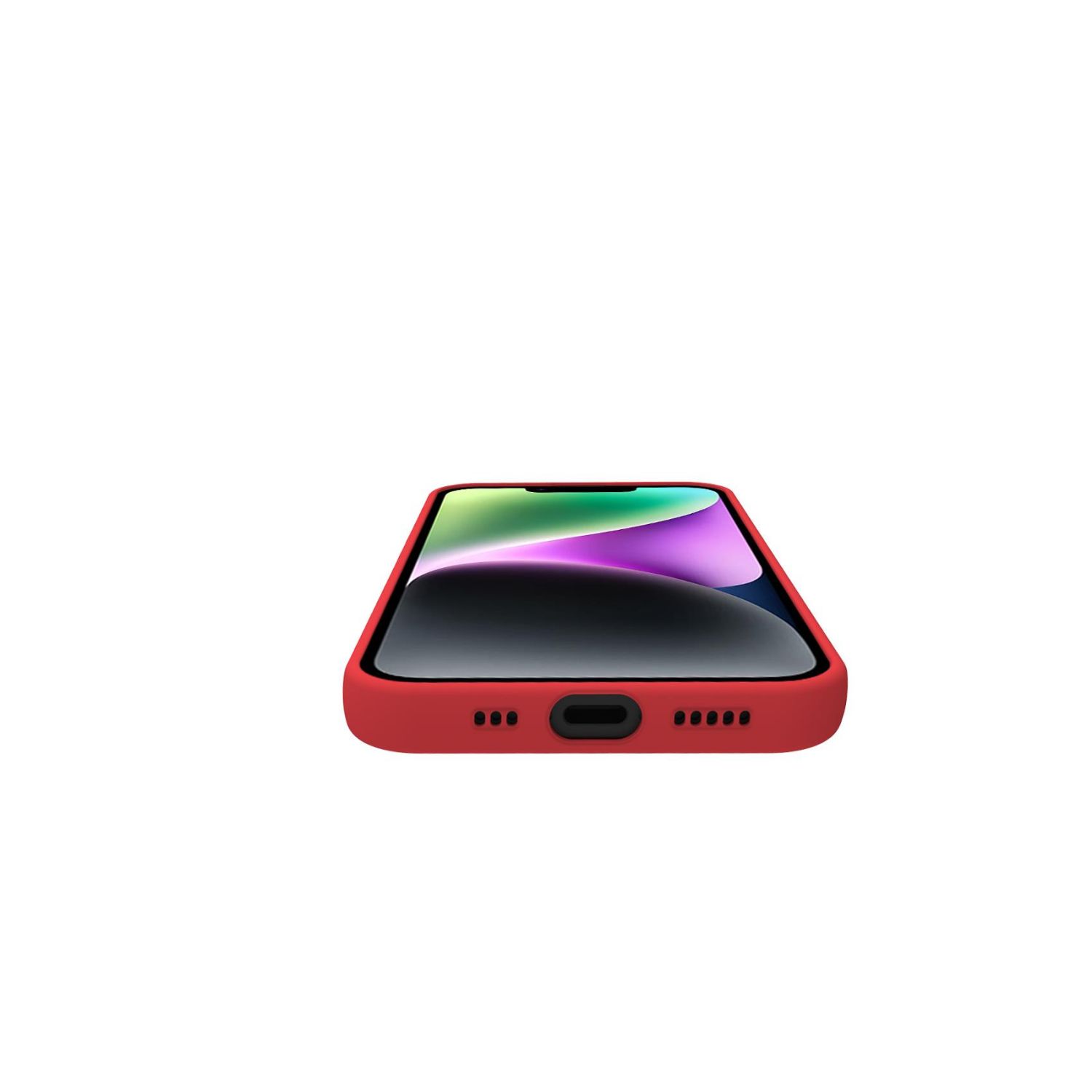 CROMO1123RD - Funda CELLY para iPhone 16E, revestimiento siliciona y acabado suave al tacto, Rojo. (CROMO1123RD)