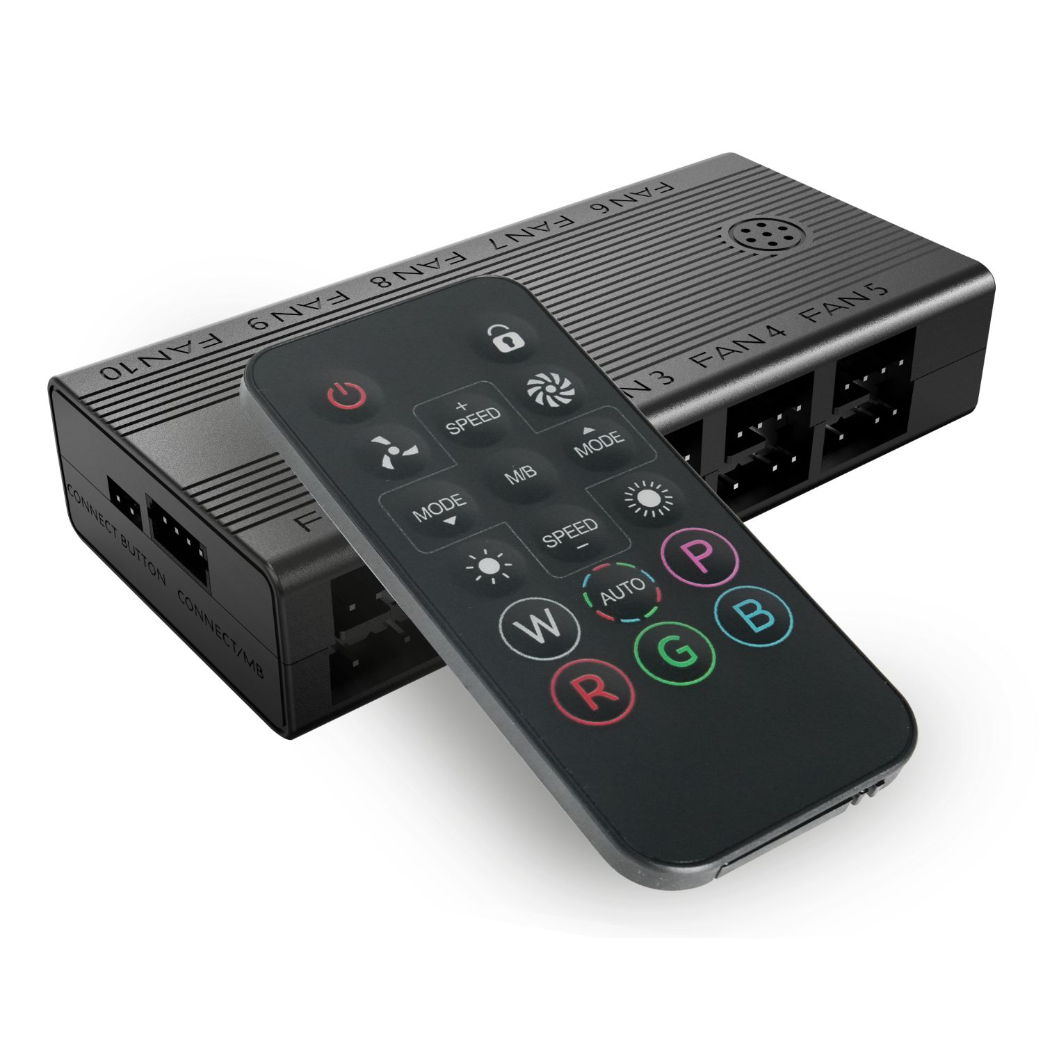 MFHUB - HUB MARS GAMING 10xPWM 10xARGB, Sincronizacion ARGB con mando (MFHUB)