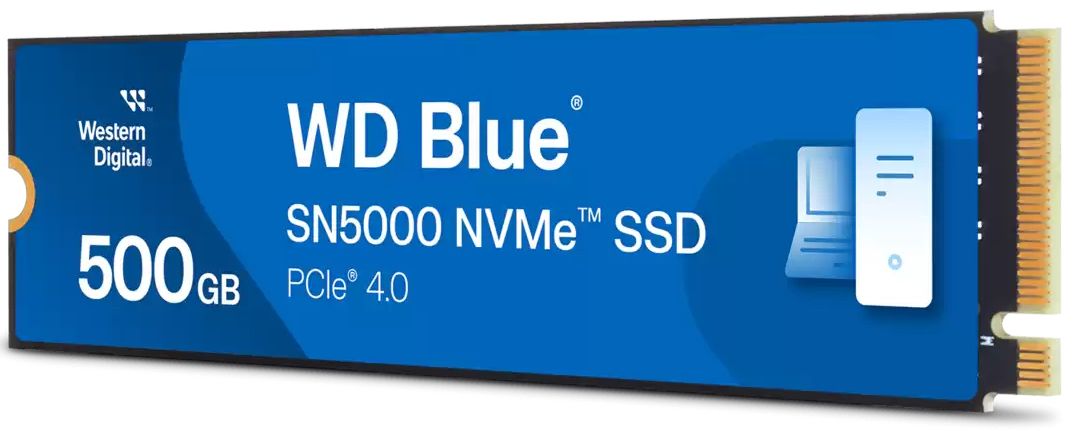 WDS500G4B0E - SSD WD SN5000 Blue 500Gb NVMe PCIe Gen4 x4 (WDS500G4B0E)