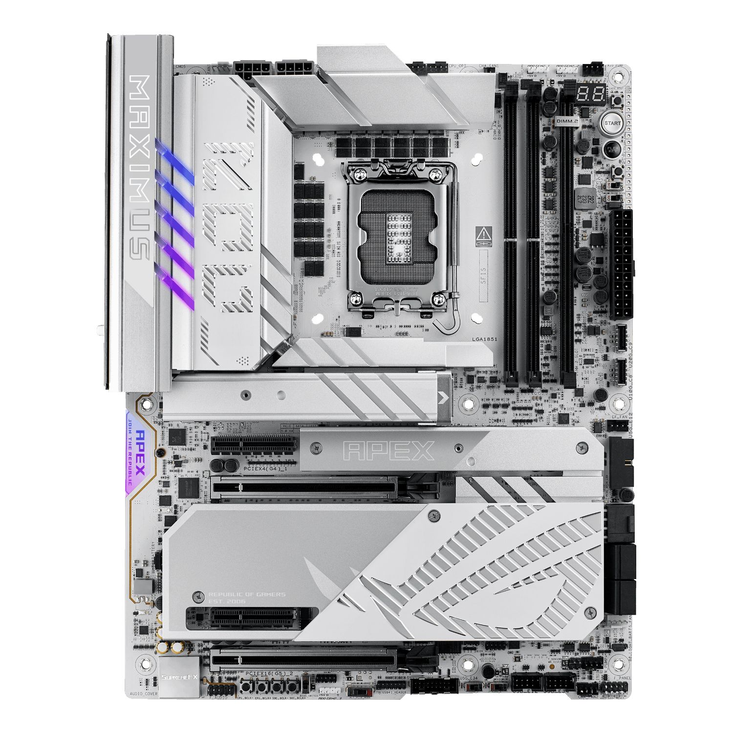 90MB1IP0-M0EAY0 - ASUS ROG MAXIMUS Z890 APEX: (1851) 2DDR5 4SATA3 6xM.2 5GBLAN WIFI7 BT5.4 9Usb3.2 2THUNDERBOLT ATX (90MB1IP0-M0EAY0)