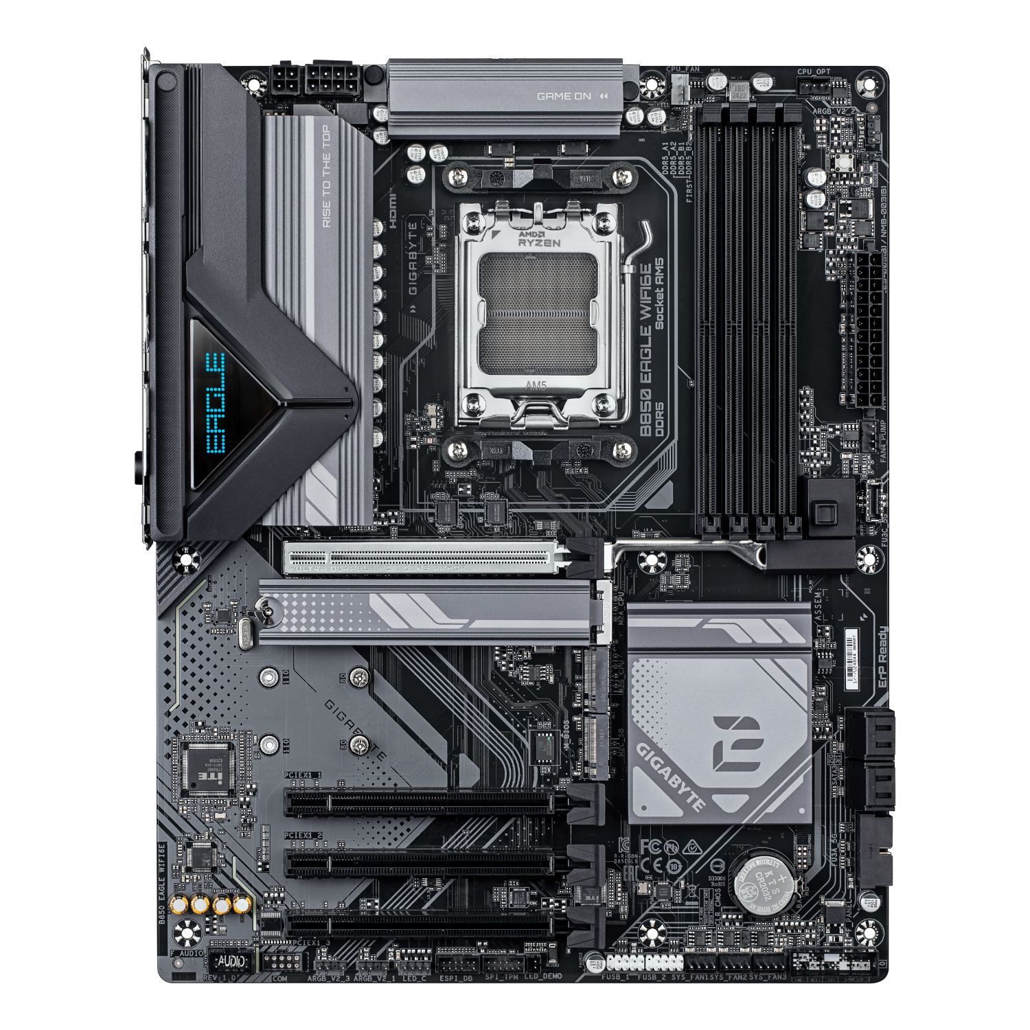 9MB85EGL6-00-G10 - Placa base GIGABYTE GB850 EAGLE WIFI6E: (AM5) 4xDDR5 M.2 SATA3 PCIe USB DP HDMI RJ45 ATX WiFi Bluetooth 5.3 Ethernet GbE