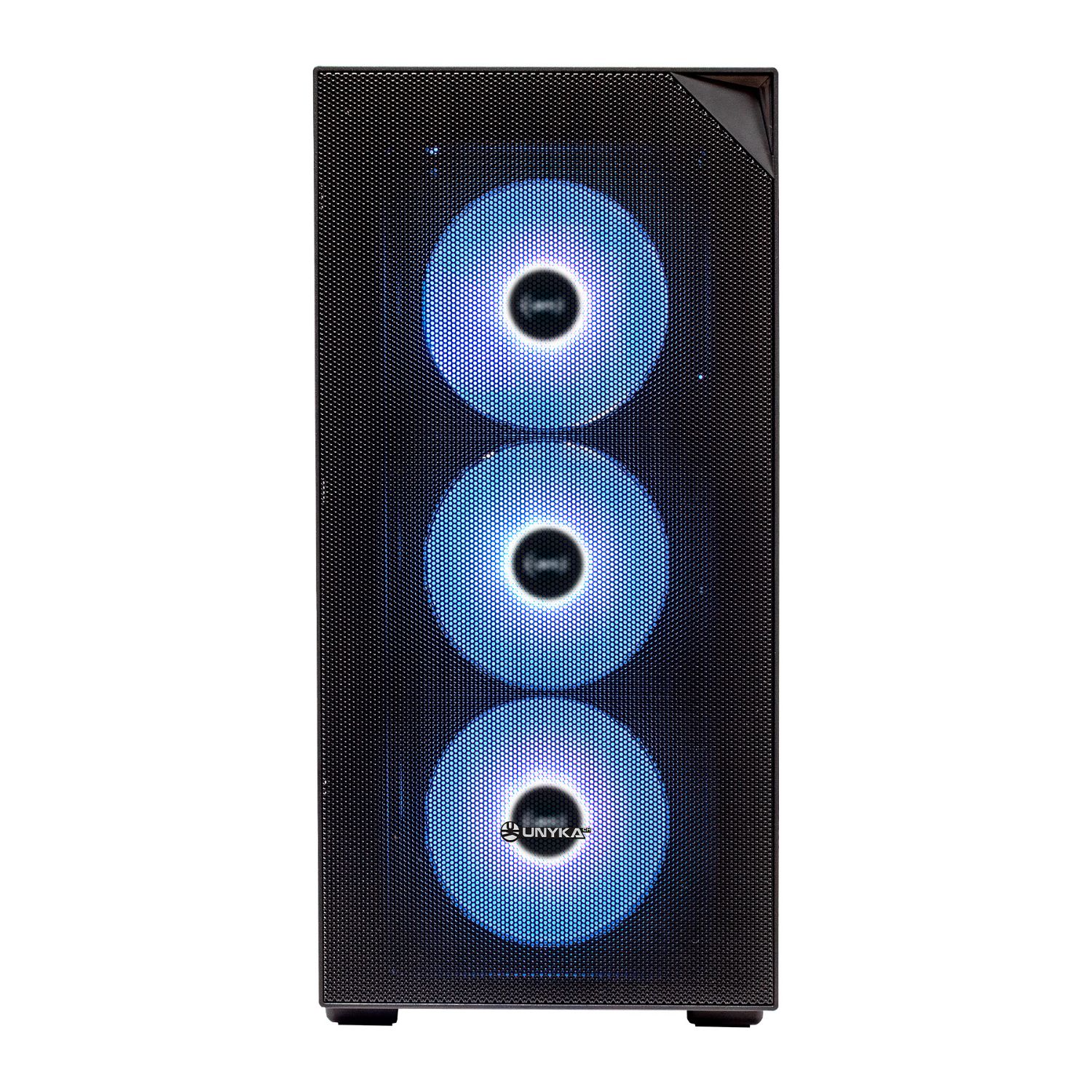 UK121803 - Caja UNYKA Revelat Mesh Cristal templado lateral, 4xARGB, Usb-C, E-ATX, Negro. (UK121803)