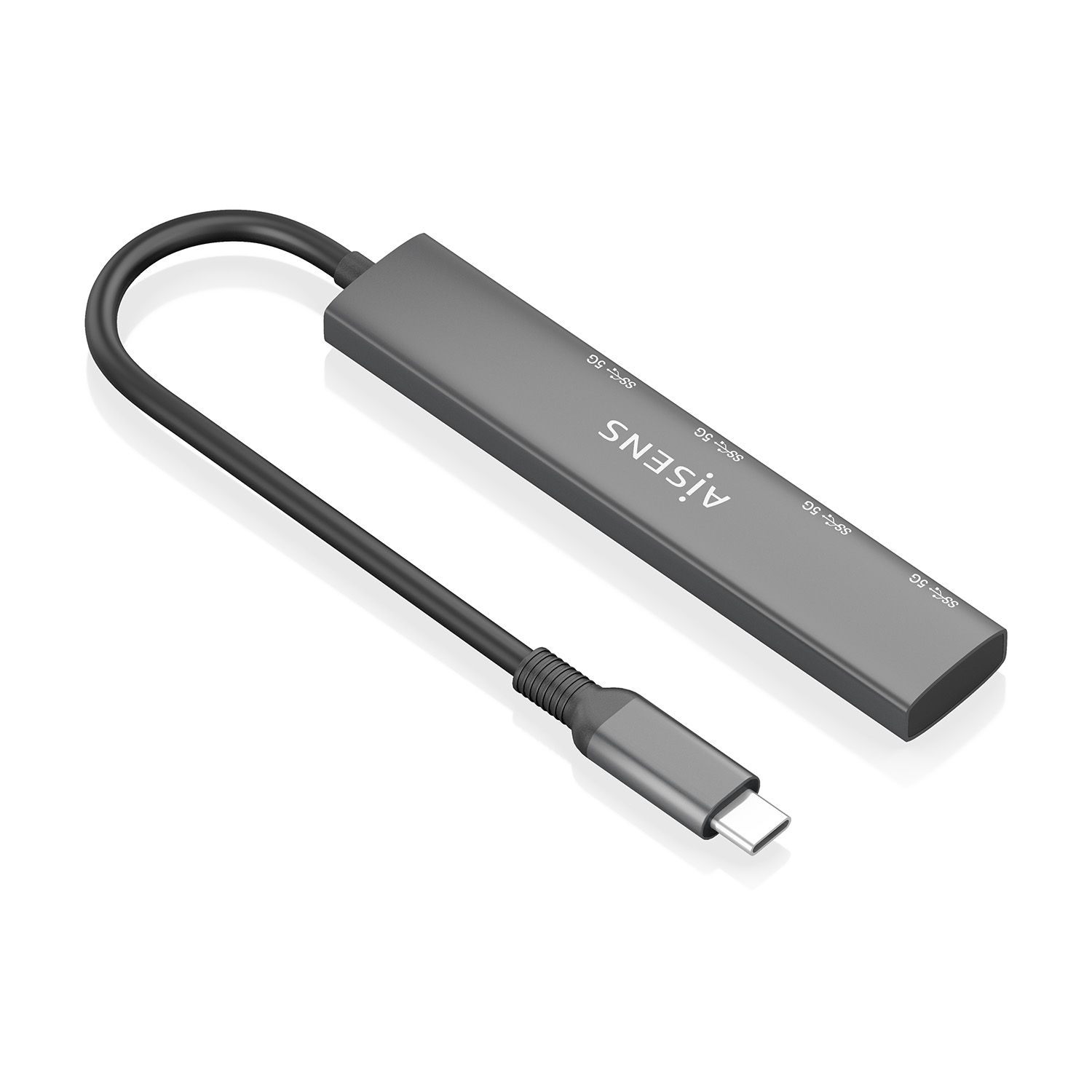 A109-0943 - Hub Aisens Usb-C/M a 4Usb-A/H 15cm Gris (A109-0943)