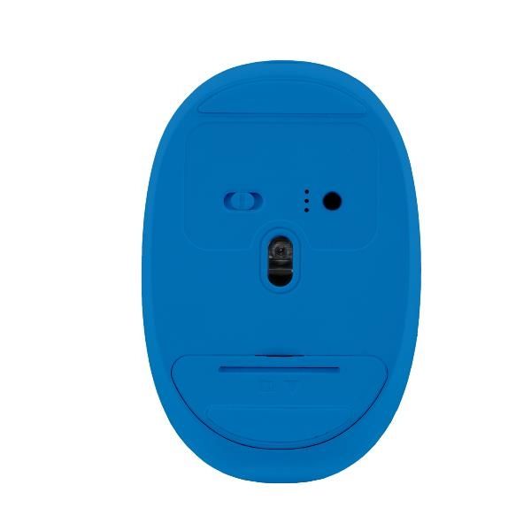 NXMDWS103 - Raton NILOX Dual-Wireless 3.0 y 5.2, Incluye un cable USB Tipo C para la carga, Silencioso, Blanco/Azul (NXMDWS103)