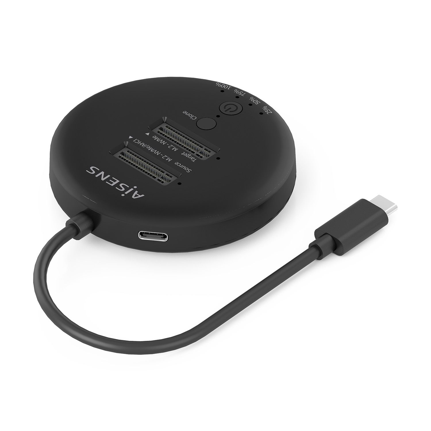 ASDS-2M2N05-BK - Dock Station AISENS Usb3.2-C a 2xSSD M.2 NVMe (ASDS-2M2N05-BK)