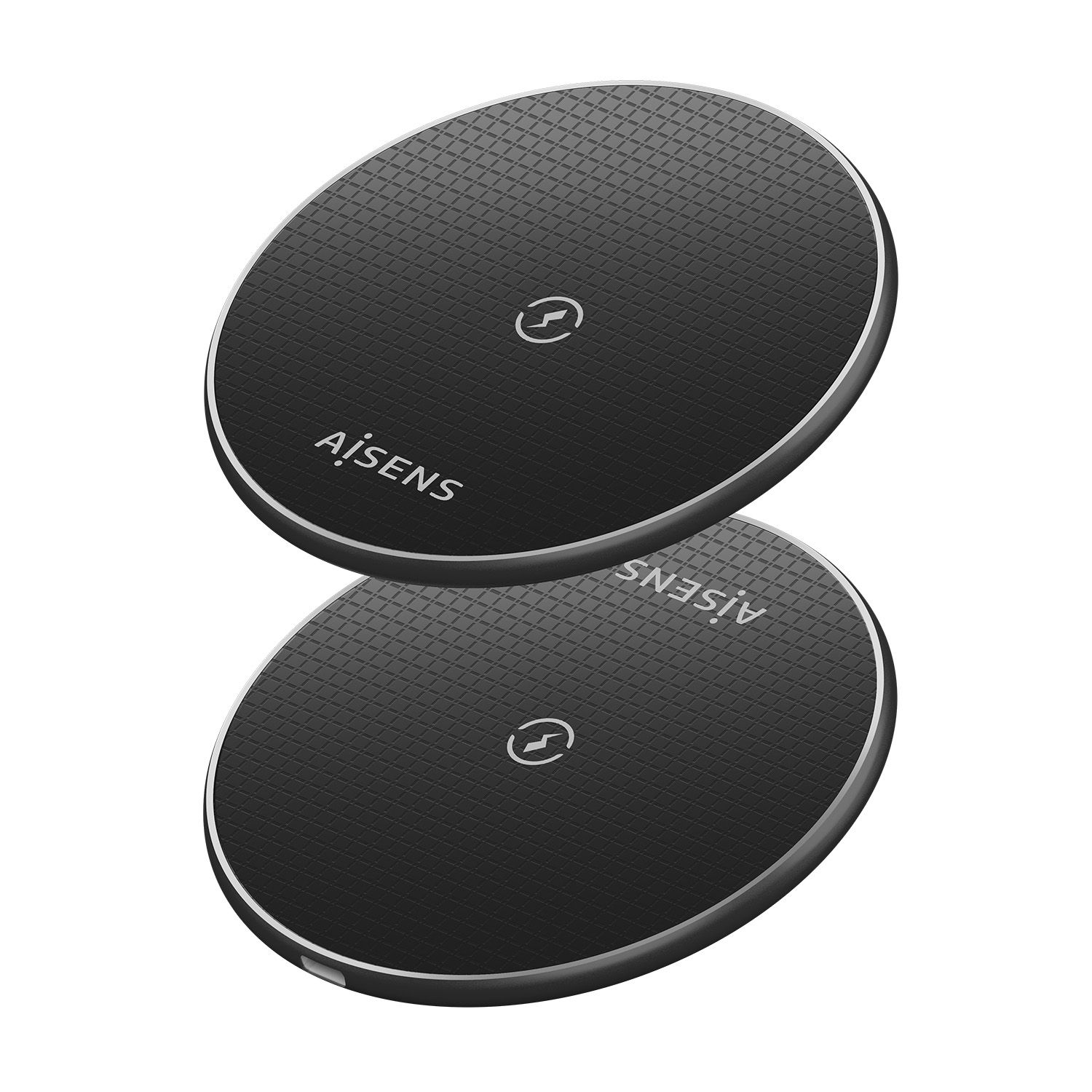 ASCH-15W1WC058-BK - Cargador AISENS Inalmbrico Qi Usb-C 15W/5W/ Negro (ASCH-15W1WC058-BK)