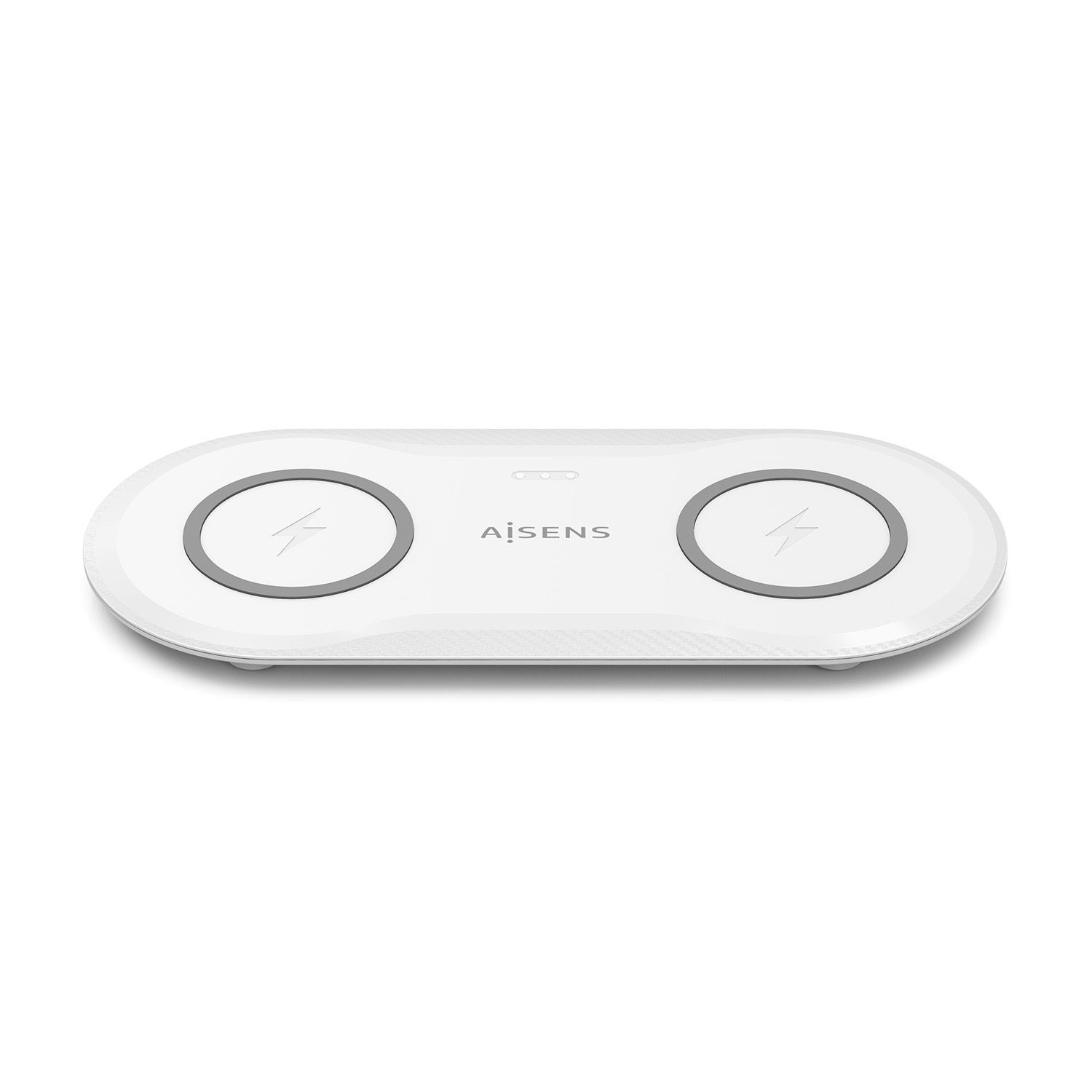 ASCH-15W2WC059-W - Estacin de Carga AISENS Inalmbrica Qi 2en1 Usb-C Blanco (ASCH-15W2WC059-W)