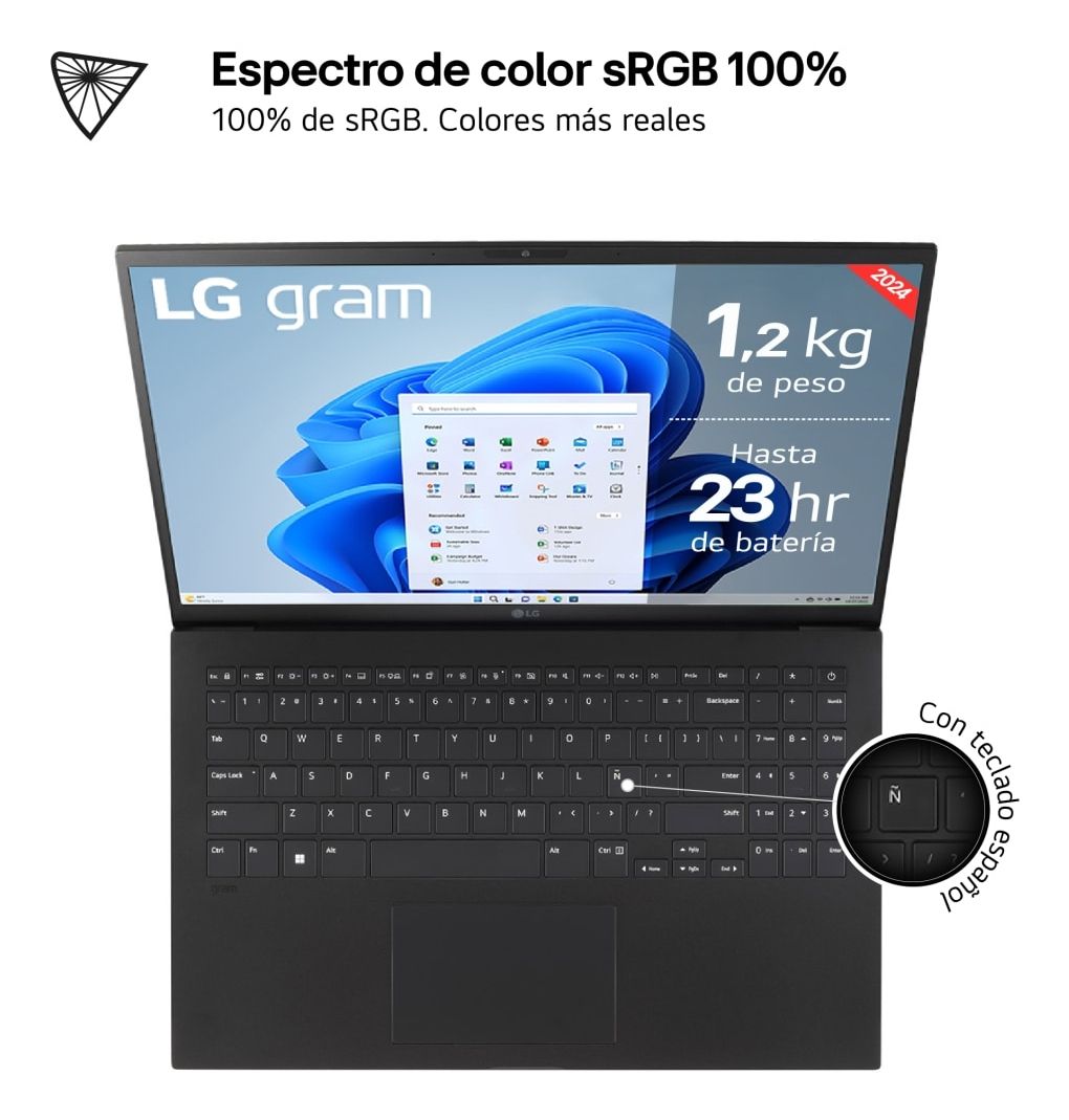 15Z90S-G.AA55B - Porttil LG Gram Ultra 5-125H 16Gb 512Gb SSD Cmara Frontal FHD/IR 15.6