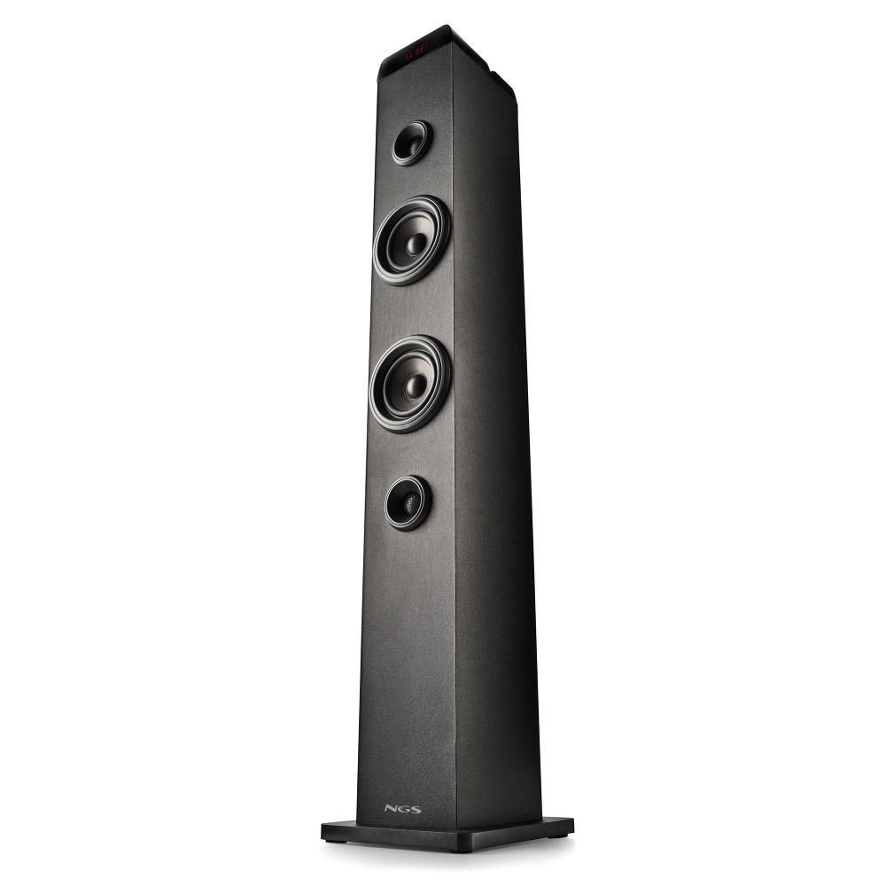 SKYCHARMPRO - Torre de Sonido NGS 50W Micrfono Bluetooth 5.4/USB Entrada Auxiliar Negro (SKYCHARMPRO)