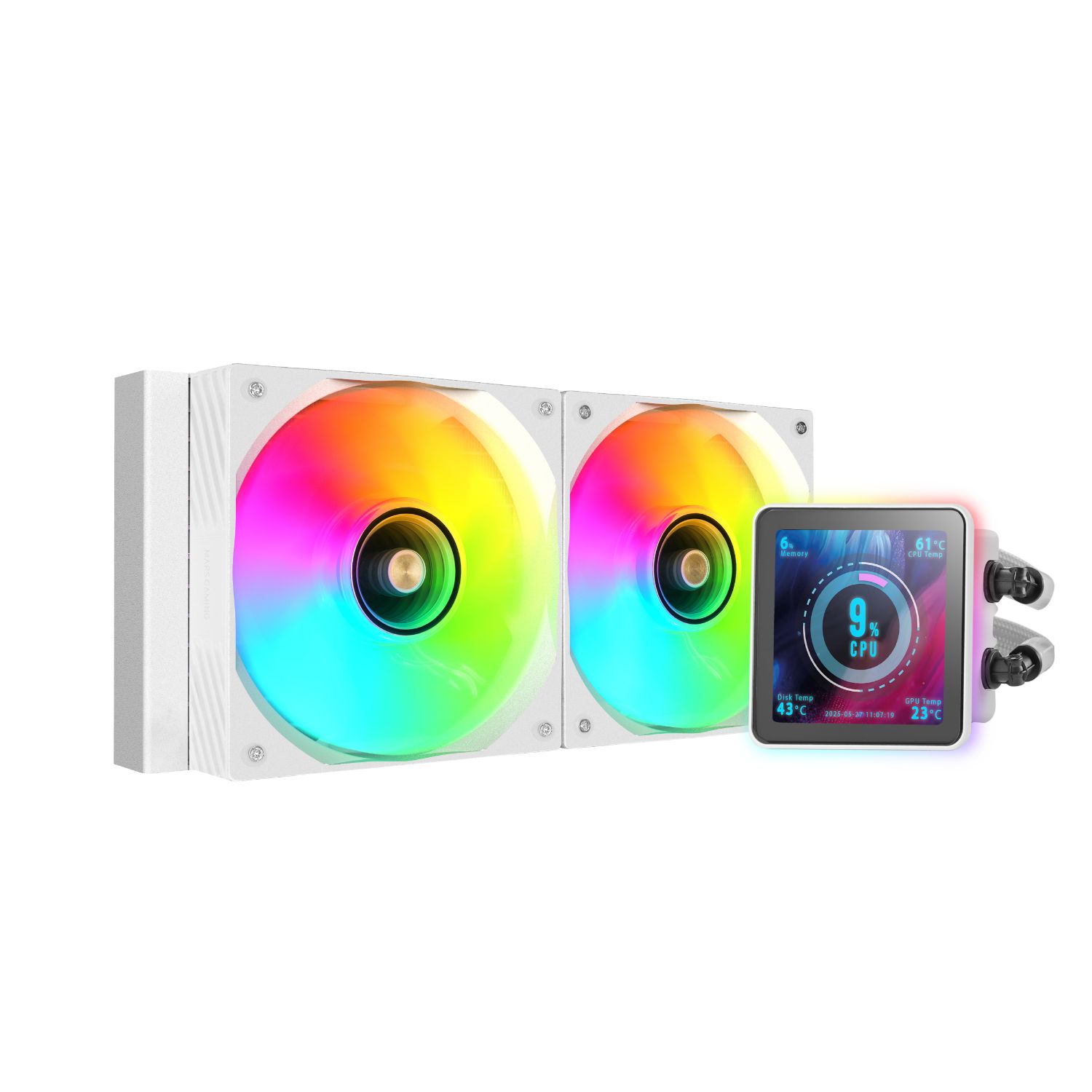 MLVISIONPRO240W - Refrigeracion Lquida CPU Mars Gaming 2x120mm Blanco (MLVISIONPRO240W)