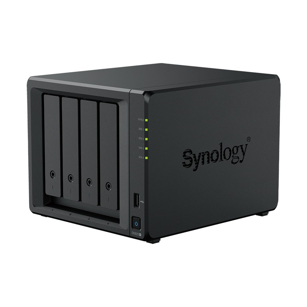 DS925+ - Caja NAS Synology AMD V1500B 4Gb 2.5 GbE Negro (DS925+)