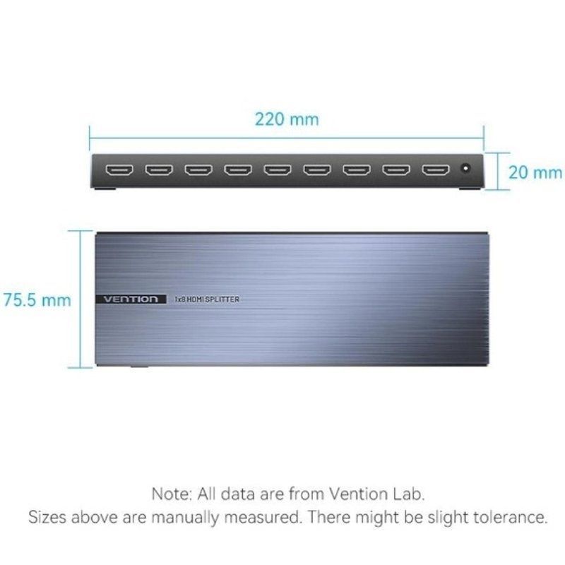 AKQB0-EU - Splitter Vention 4K/60Hz 8xHDMI (AKQB0-EU)