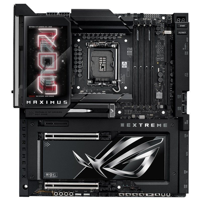 90MB1IA0-M0EAY0 - Placa base ASUS ROG MAXIMUS Z890 EXTREME: (1851) 4DDR5 M.2 SATA3 USB-A/C 3.1 USB-C 3.2 HDMI RJ45 7.1 ATX WiFi 7 Bluetooth 5.4 Ethernet 2.5 GbE