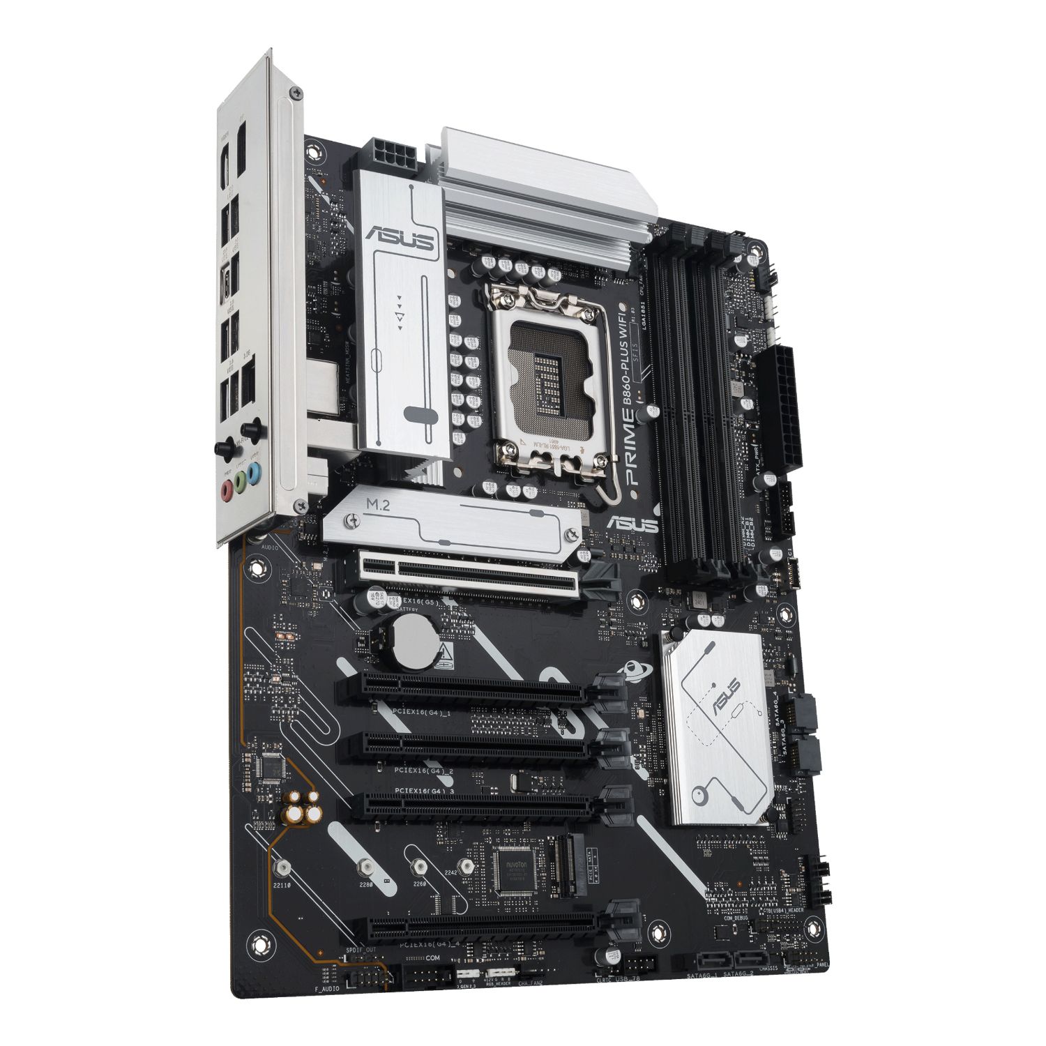 90MB1K50-M0EAY0 - Placa base ASUS PRIME B860-PLUS WIFI: (1851) 5DDR5 M.2 SATA3 USB DP HDMI RJ45 7.1 ATX WiFi 6E Bluetooth Ethernet 2.5 GbE