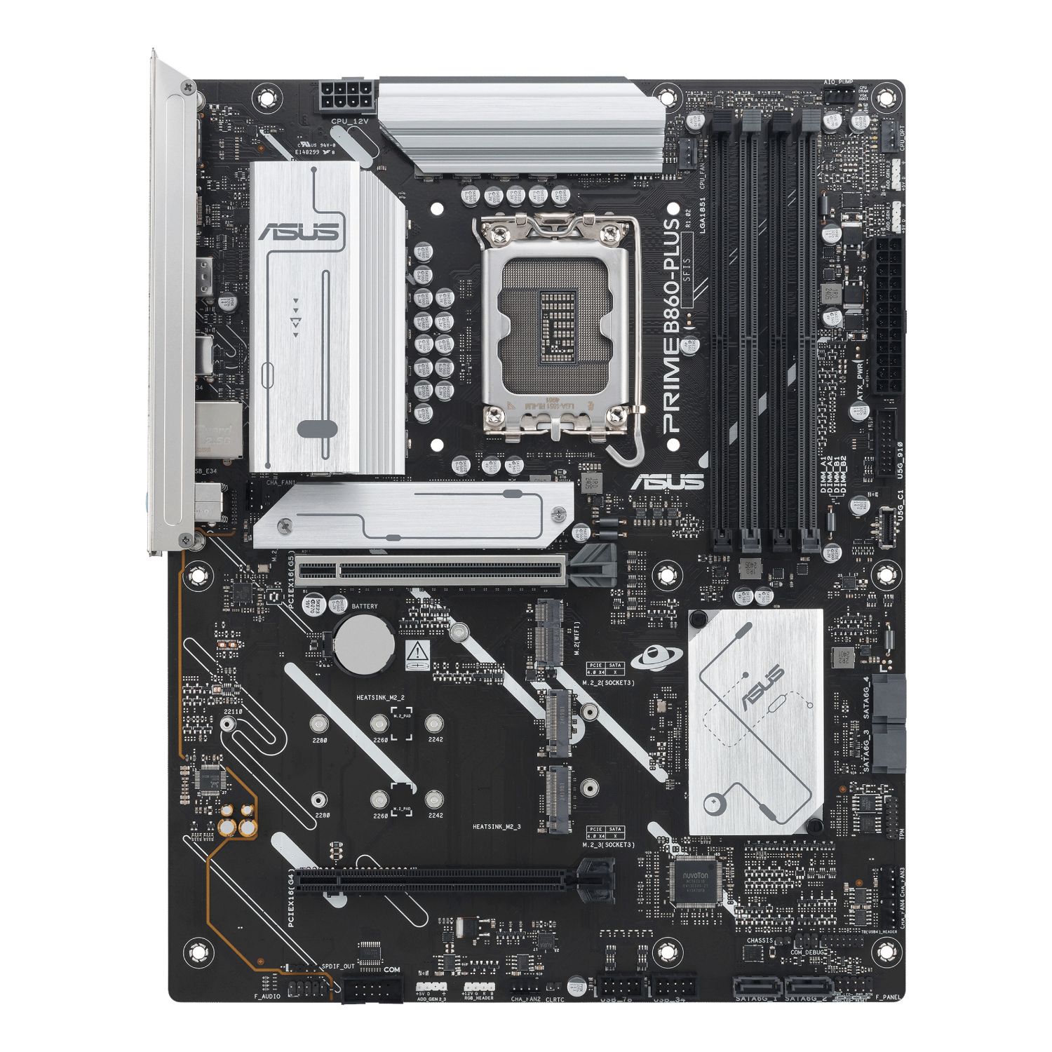 90MB1KA0-M0EAYC - Placa base ASUS PRIME B860-PLUS-CSM: (1851) 4DDR5 M.2 SATA3 USB-A/C DP HDMI RJ45 7.1 ATX Ethernet 2.5 GbE
