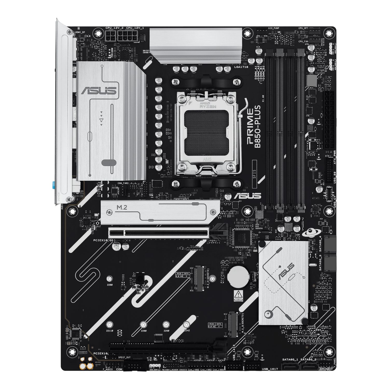 90MB1LC0-M0EAYC - Placa base ASUS PRIME B850-PLUS-CSM: (AM5) 4DDR5 M.2 SATA3 PCIe USB-A/C DP HDMI RJ45 7.1 ATX Ethernet 2.5 GbE