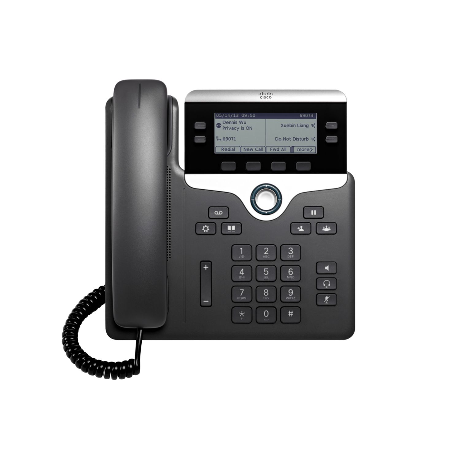 CP-7841-K9= - Telfono CISCO 7841 Pantalla LCD 4 Lneas SIP Ethernet GbE PoE Negro/Plata (CP-7841-K9=)