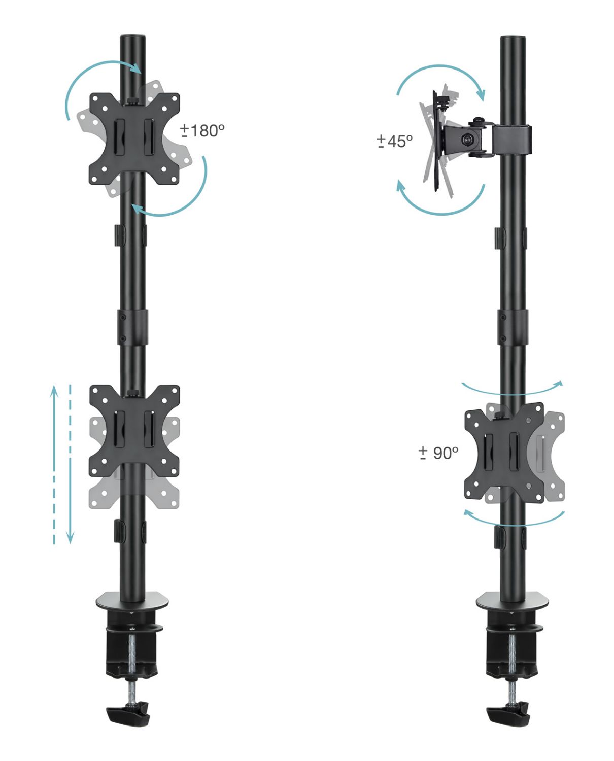 DB1233TNV-B - Soporte de Mesa TooQ 13