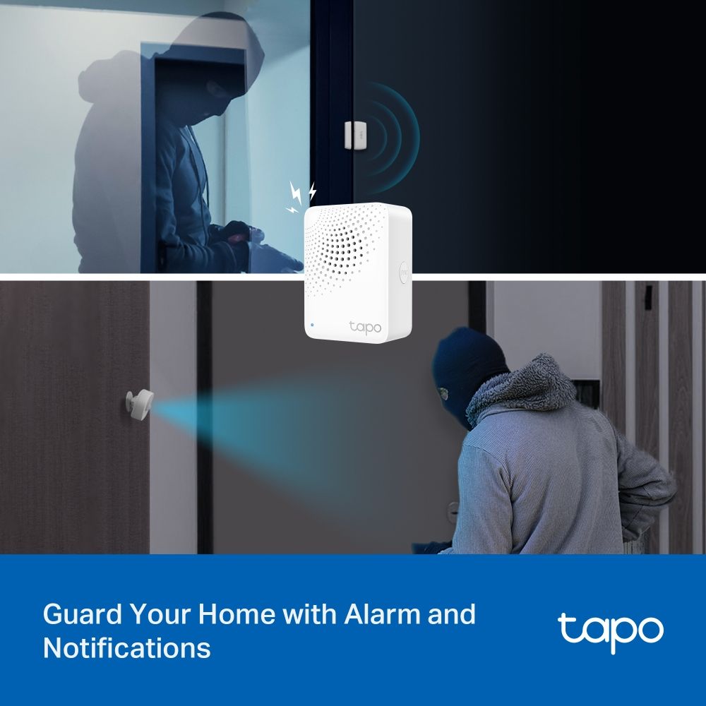 TAPO T30 KIT - Kit de Sensores Inteligentes TP-Link (Sensores de Contacto/Sensor de Movimiento/Hub Inteligente/Proteccin de Ventanas y Puertas/Alertas Instantneas y Notificaciones) WiFi Blanco (TAPO T30 KIT)