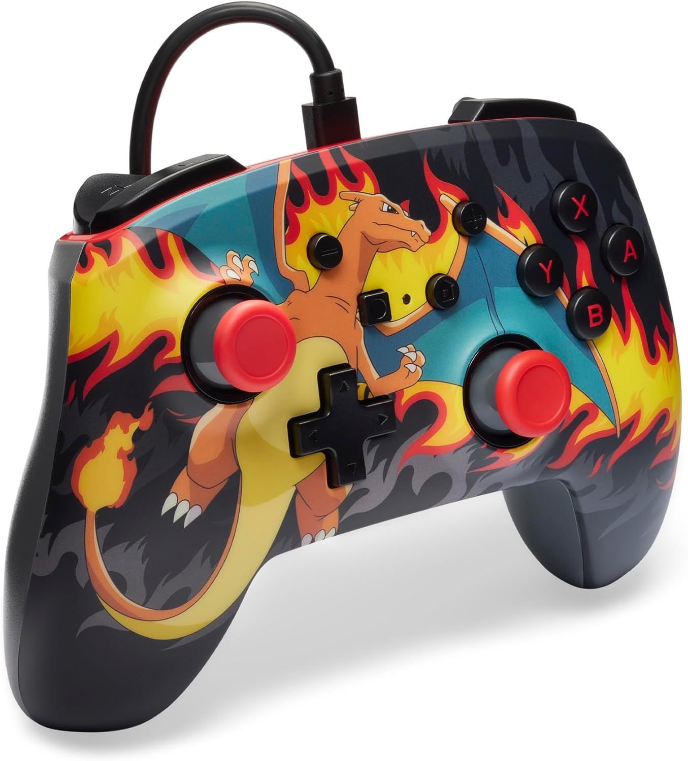 NSGP0283-01 - GamePad PowerA Nintendo Switch Pokemon Charizard Firestorm Cable USB 3m (NSGP0283-01)