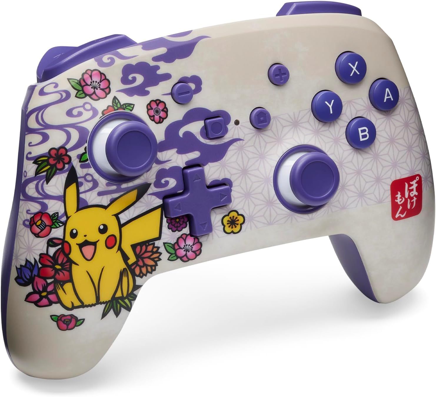 NSGP0324-01 - GamePad PowerA Wireless Bluetooth 5.0 Nintendo Switch Pok�mon Blossom Cable de Carga USB-C 3m (NSGP0324-01)