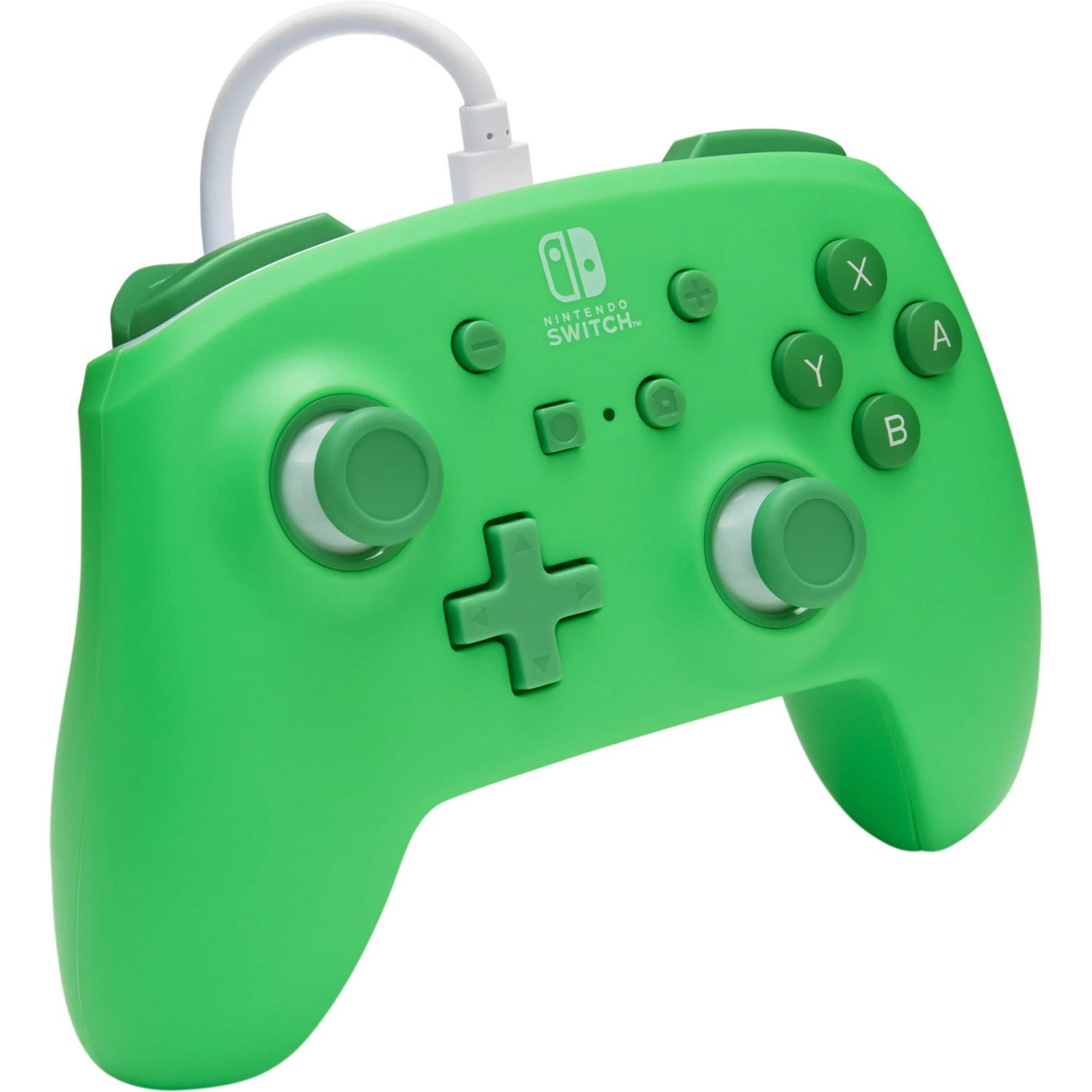 NSGP0495-01 - GamePad PowerA Nintendo Switch Verde Espuma de Mar Cable USB-C 3m (NSGP0495-01)