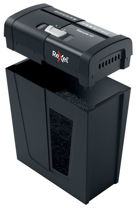 2020123EU - Destructora Rexel Secure X8 nivel de seguridad P-4, papelera de 14Litros, destruye hasta 8 hojas A4 80gr. (2020123EU)