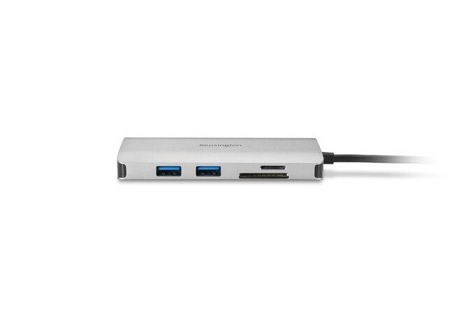 K33820WW - Docking Kensington UH1400P 8en1 USB-C 3.0 a 3xUSB-A 3.0/1xUSB-C 3.0 PD 85W/1xHDMI 2.0/1xRJ45/Lector Tarjetas TF/SD Ethernet GbE Negro/Plata (K33820WW)
