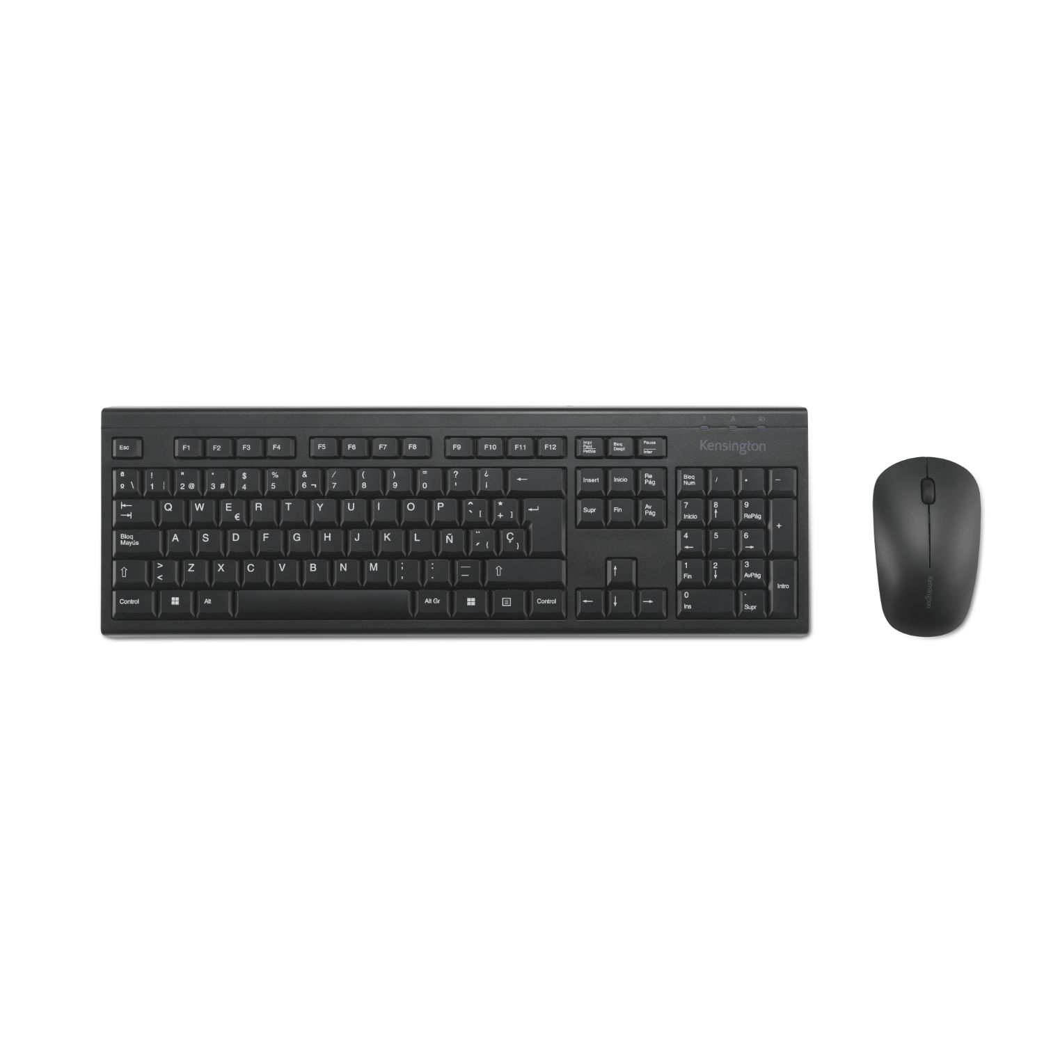 K75562ES - Kit Teclado + Ratn Kensington KM150 EQ QWERTY RF 2.4GHz 1200dpi Negro (K75562ES)