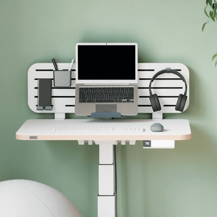 6549-00-00 - Organizador de Escritorio Leitz con Soporte para Porttil y Accesorios 80x25cm Blanco (6549-00-00)