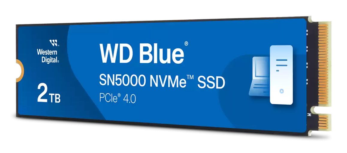 WDS200T4B0E - Disco SSD Western Digital SN5000 Blue 2Tb M.2 NVMe PCIe 4.0 Lectura 5150 Mb/s Escritura 4850 Mb/s (WDS200T4B0E)