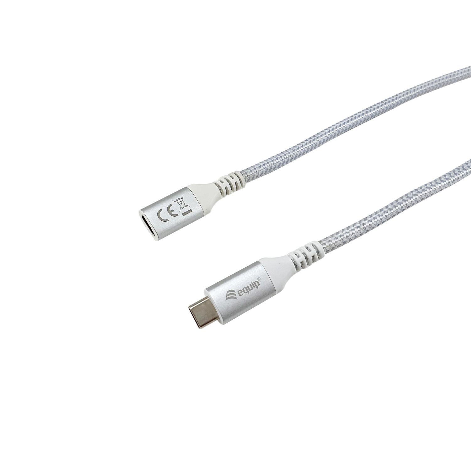 128376 - Cable EQUIP USB-C/M a USB-C/H PD 100W 1m Blanco (EQ128376)