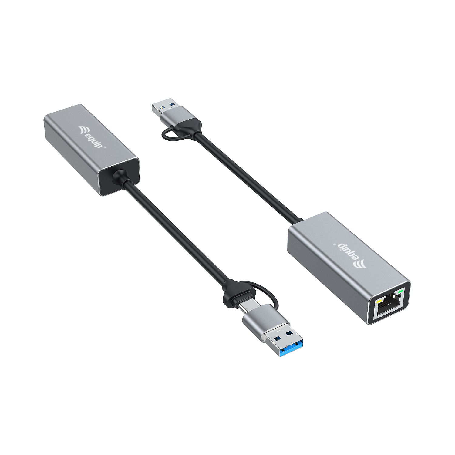 EQ133495 - Adaptador EQUIP USB-C a RJ45 2.5 GbE 0.15m Gris (EQ133495)