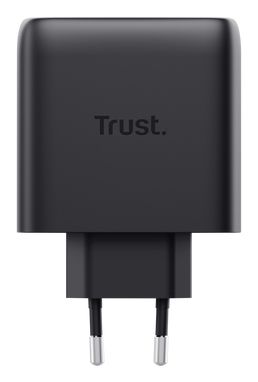 25523 - Cargador de Pared Trust Maxo GaN 65W QC 3.0 1xUSB-C Cable 2m Negro (25523)