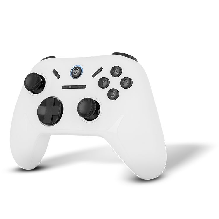 NXKROMKADOERWH - GamePad KROM Kadoer Wireless Bluetooth5.0, compatible con PC/Switch/Switch2/IOS/Android, Blanco (NXKROMKADOERWH)
