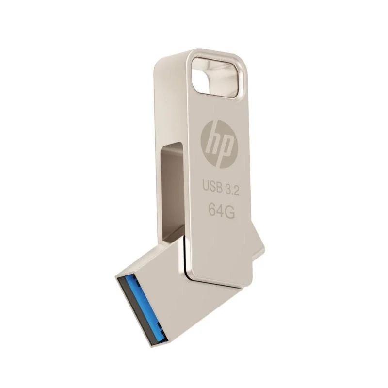 HPFD206C-A-64 - Pendrive HP HPFD206C 64Gb USB-A/C 3.1 Plata (HPFD206C-A-64)