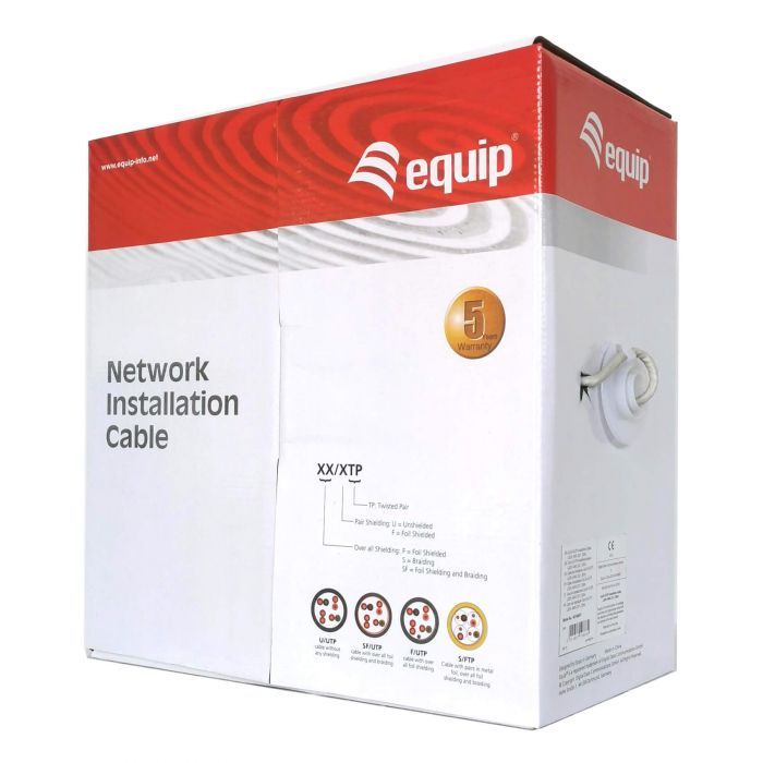 EQ404535 - Bobina EQUIP Cat.6 U/UTP 305m Gris (EQ404535)