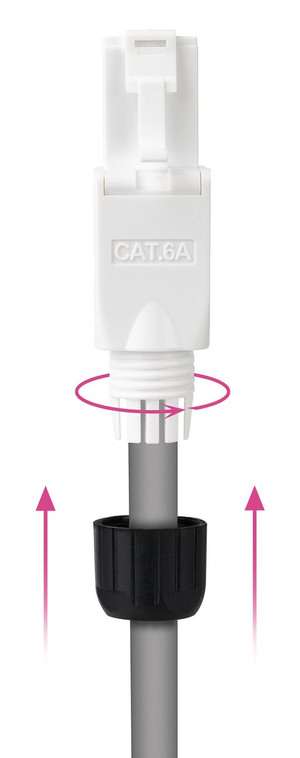 10.21.0601 - Conector Nanocable RJ45 Cat6A 10unidades, Auto Crimpable, Sin Herramientas, Blanco. (10.21.0601)