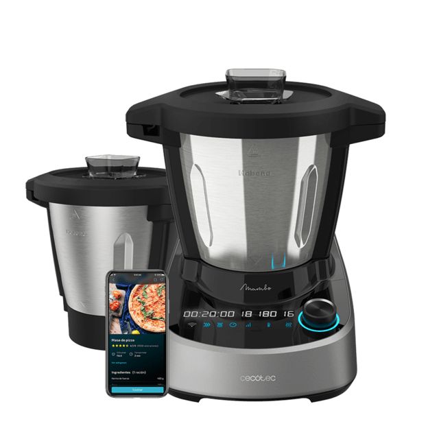 04342 - Robot Cocina CECOTEC Mambo 11090 Habana, Wifi con 37 funciones, APP, sistema autolimpieza, accesorios OneClick, bscula integrada, jarra inox y jarra antiadherente Habana. (04342)