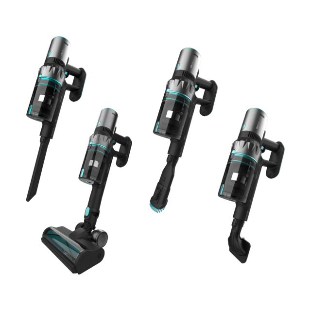 A01_EU01_107956 - Aspirador Escoba Cecotec Conga Rockstar 2500 Thunder Pet Flex, sin cables BLDC con 400 W de potencia total y 120 AW. 65 minutos de autonoma en modo ECO. Cepillo HairLess antienredos. Tubo flexible y cepillo para animales. (A01_EU01_107956)